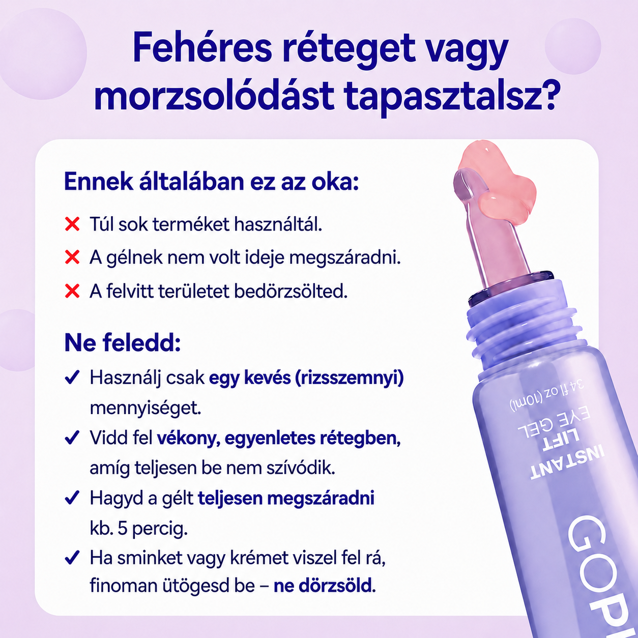 Instant Ránctalanító Gél